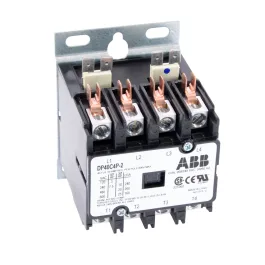 كونتاكتور ABB DP40C4P-2 لغرض محدد، رباعي الأقطاب، 40 أمبير، ملف من 208 إلى 240 فولت تيار متردد كونتاكتور ABB DP40C4P-2 لغرض محدد، رباعي الأقطاب، 40 أمبير، ملف من 208 إلى 240 فولت تيار متردد