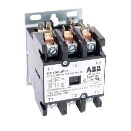كونتاكتور ABB DP50C3P-1 لغرض محدد، ثلاثي الأقطاب، 50 أمبير، ملف 120 فولت تيار متردد كونتاكتور ABB DP50C3P-1 لغرض محدد، ثلاثي الأقطاب، 50 أمبير، ملف 120 فولت تيار متردد