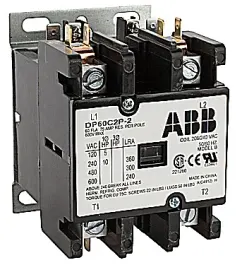 كونتاكتور ABB DP60C2P-C لغرض محدد، ثنائي القطب، 60 أمبير، ملف 277 فولت تيار متردد