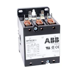 كونتاكتور ABB DP75C3P-1 لغرض محدد، ثلاثي الأقطاب، 75 أمبير، ملف 120 فولت تيار متردد