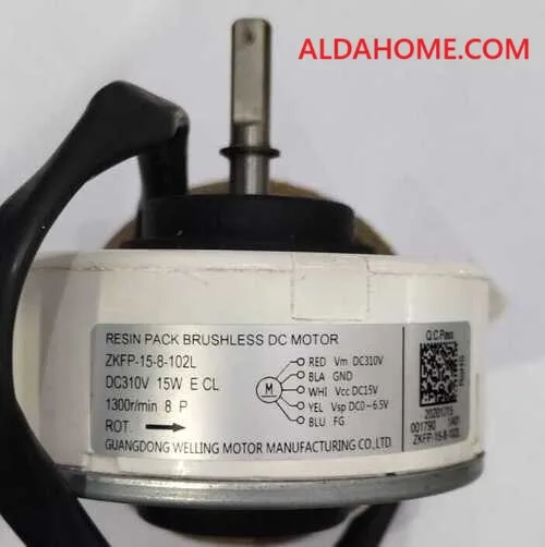 Blue Star Split AC indoor Blower Motor 1 ton (ZKFP-15-8-102L) 15-Watt Blue Star Split AC indoor Blower Motor 1 ton (ZKFP-15-8-102L) 15-Watt