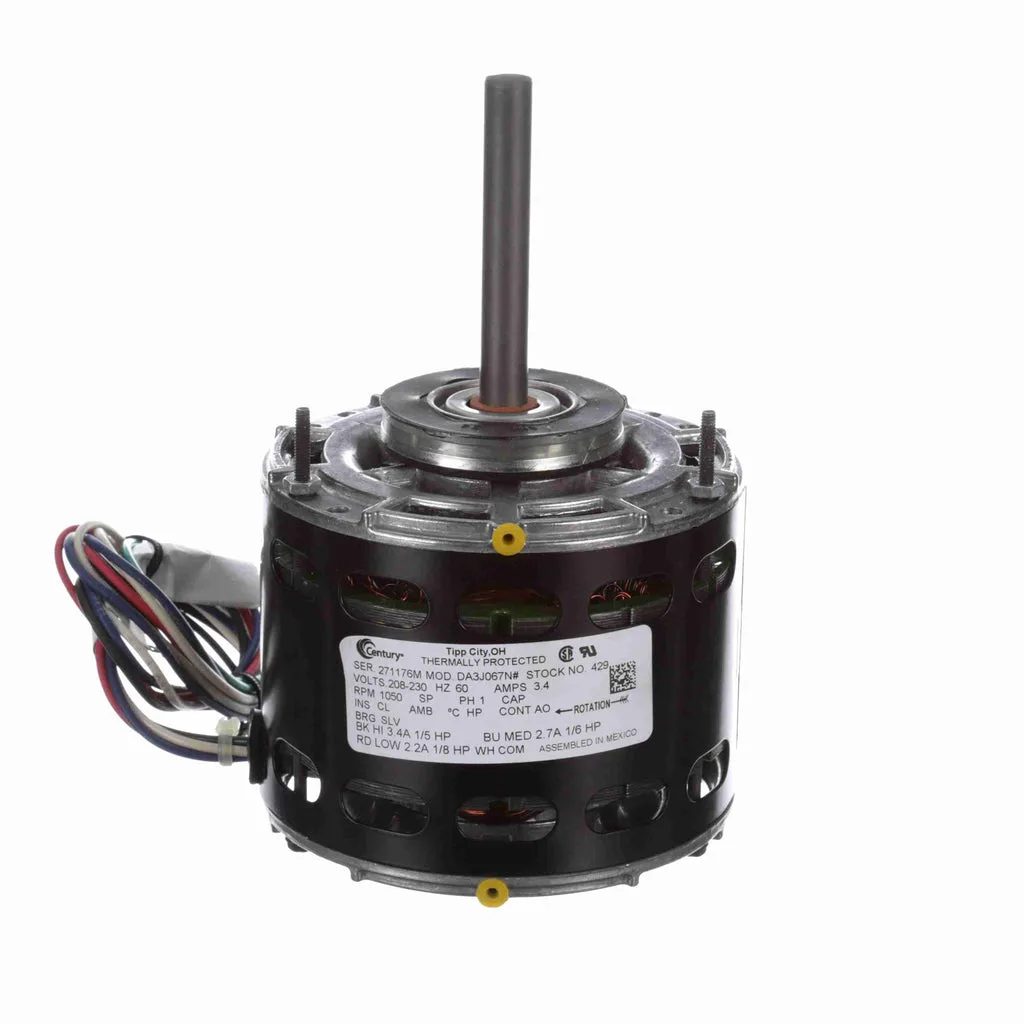 Century 429 5" Diameter HVAC Direct Drive Fan Motor Century 429 5" Diameter HVAC Direct Drive Fan Motor