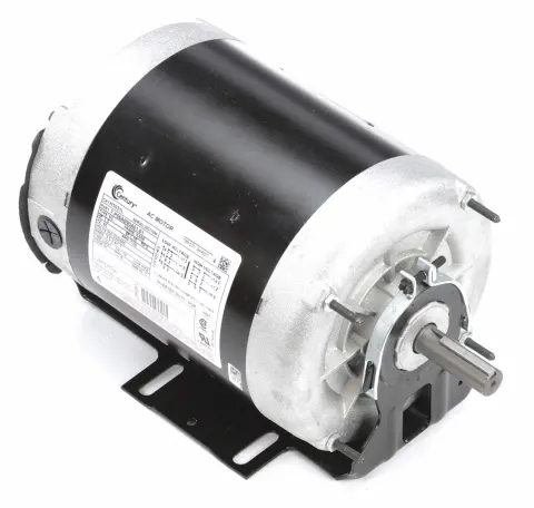 CENTURY Belt Drive Motor: 1 Speed, Totally Enclosed Air-Over, Cradle Base Mount, 1 HP, 56 Frame