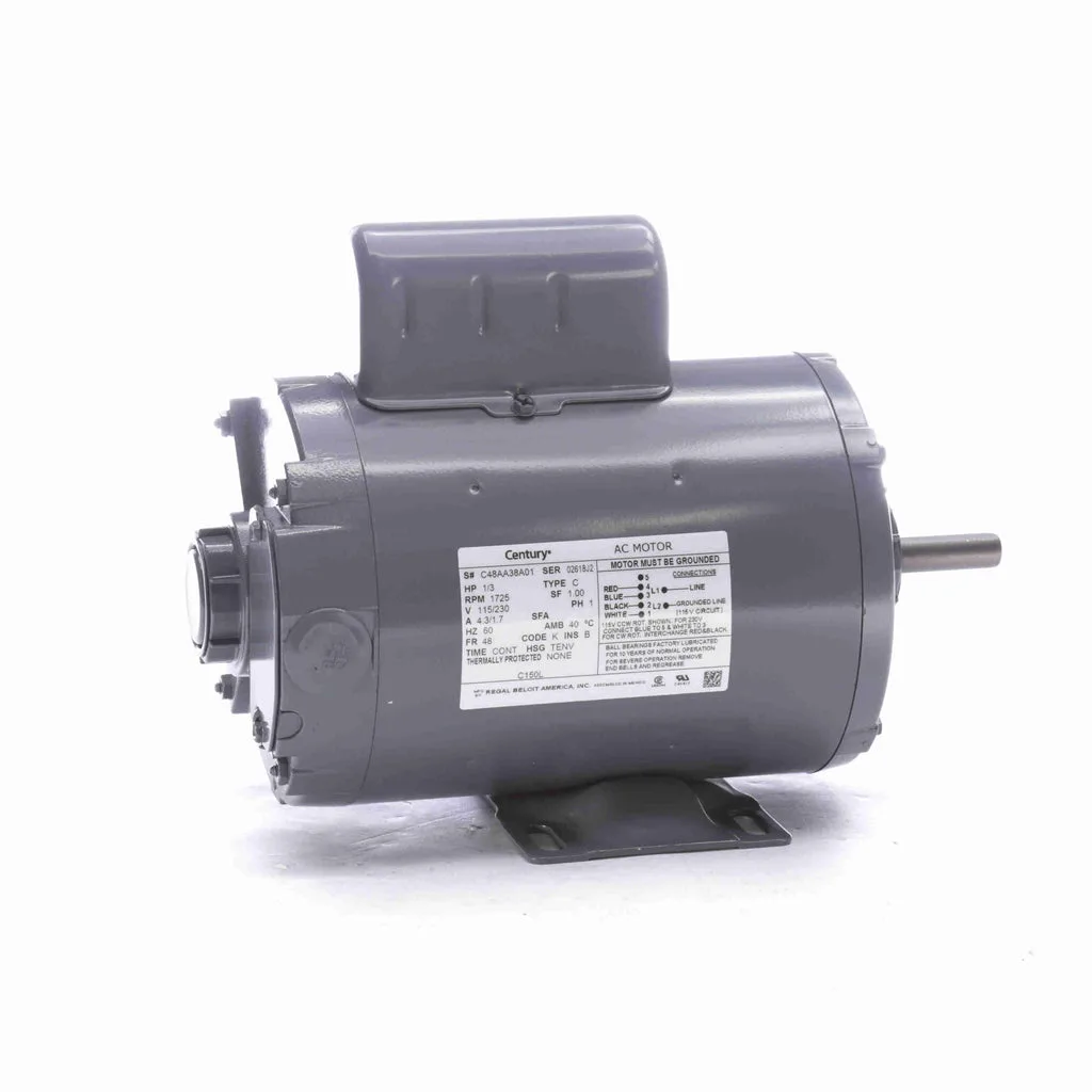 محرك عام الاستخدام أحادي الطور Century C150L، قطر 5.6 بوصة