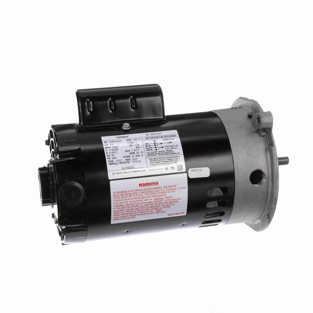 Century OL1052DS 5.6" Diameter HVAC Oil Burner Motor Century OL1052DS 5.6" Diameter HVAC Oil Burner Motor