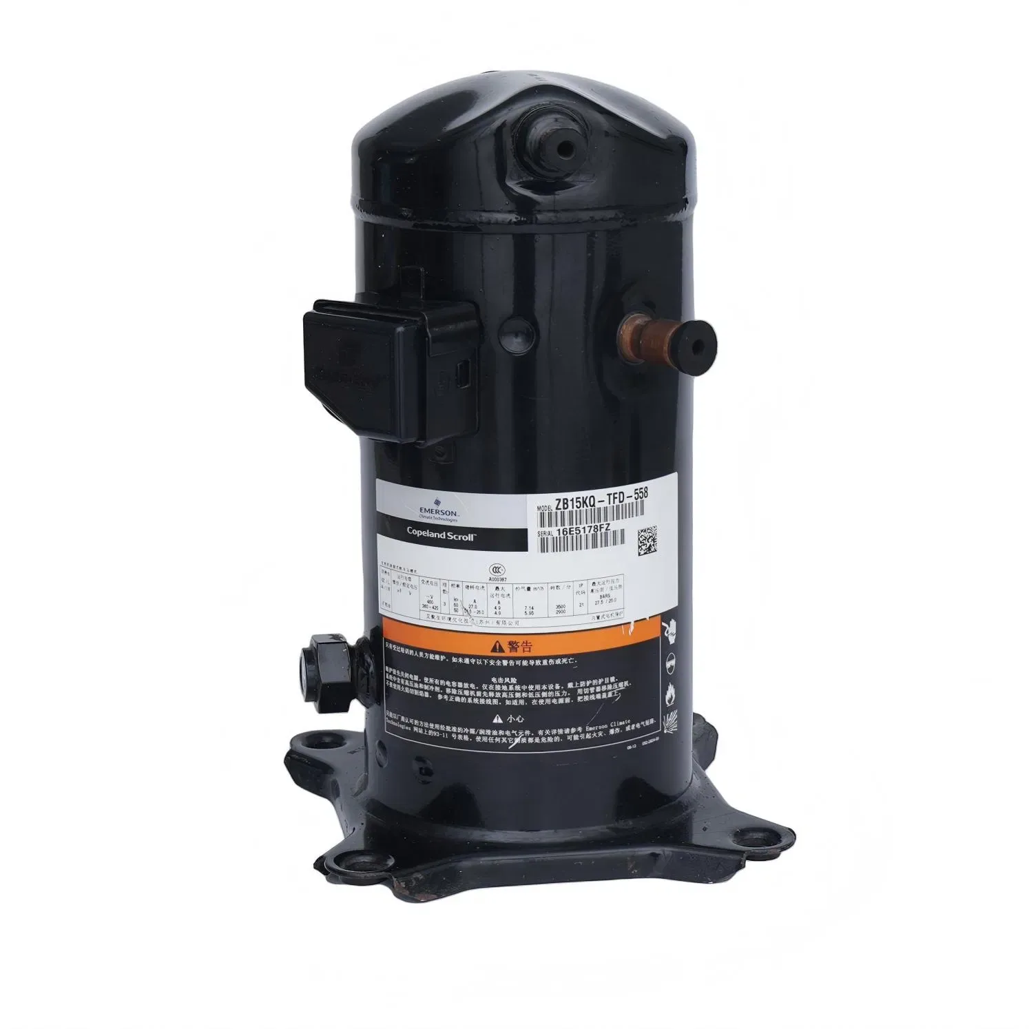ضاغط سكرول Copeland ZB26KQE-PFJ-558، 3.5 حصان ضاغط سكرول Copeland ZB26KQE-PFJ-558، 3.5 حصان