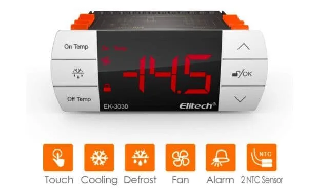 Digital Temperature Controller Universal Two Probes Elitech EK-3030 Digital Temperature Controller Universal Two Probes Elitech EK-3030