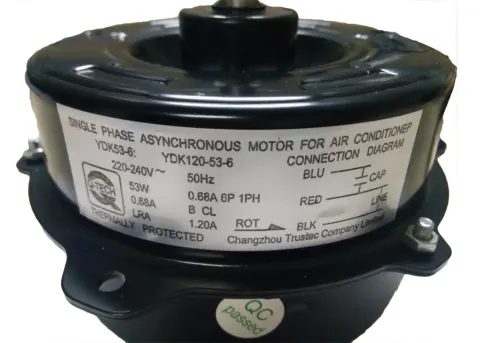 Double Shaft Indoor Fan Motor 90W Air Conditioner motor – image 2