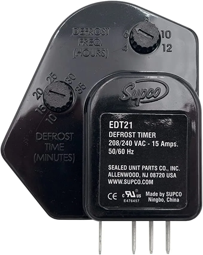 Electronic Defrost Timer EDT21, Universal Replacement, 208-240 V Electronic Defrost Timer EDT21, Universal Replacement, 208-240 V
