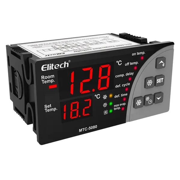 جهاز تحكم رقمي في درجة الحرارة Elitech MTC-5080 عام الاستخدام للغرف الباردة والثلاجات