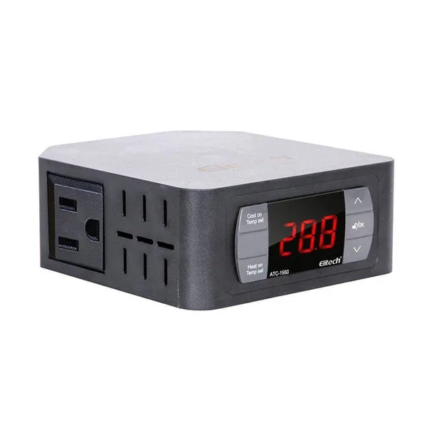 Elitech Pre-wired ATC-1550 Temperature Controller Automatic Cooling Heating Elitech Pre-wired ATC-1550 Temperature Controller Automatic Cooling Heating