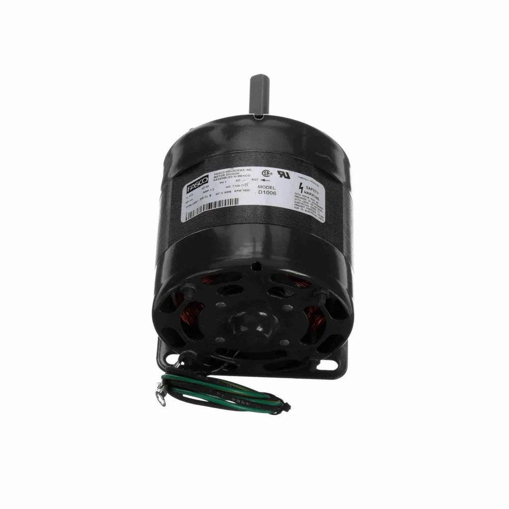 Fasco D1006 Shaded Pole 4.4" Diameter Thermal Transfer OEM Replacement Fan Coil Air Conditioning and Heating Unit Motor