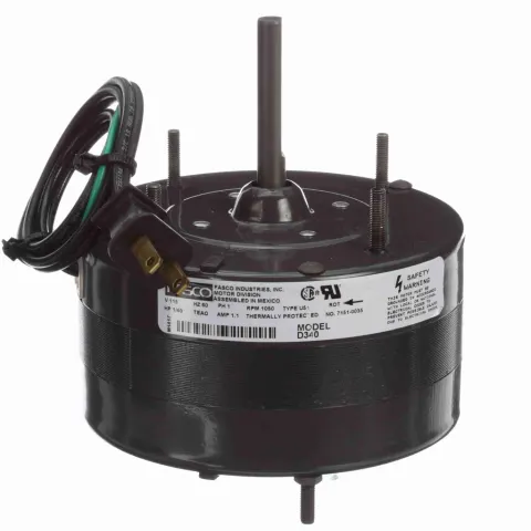 محرك مهوّية وسخان وحدة Fasco D340 بقطب مظلل، قطر 5 بوصة