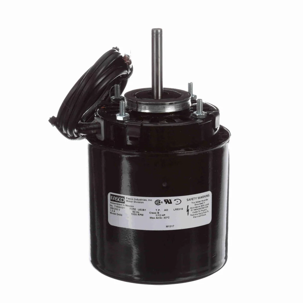 Fasco D469 Shaded Pole 3.9" Diameter Refrigeration Fan Motor Fasco D469 Shaded Pole 3.9" Diameter Refrigeration Fan Motor
