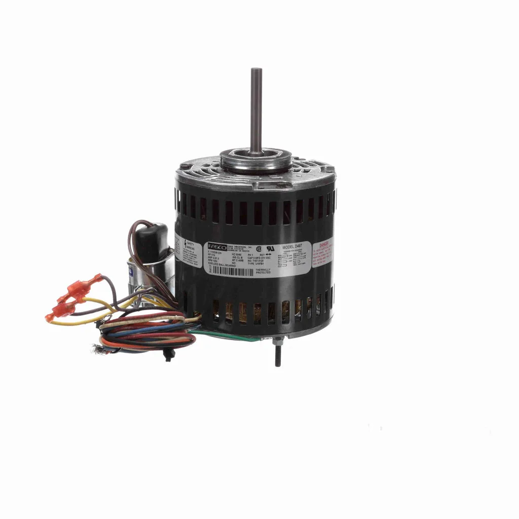 محرك ذاتي التبريد لمروحة المكثف والمضخة الحرارية Fasco D497 بمكثف دائم PSC، قطر 5 بوصة محرك ذاتي التبريد لمروحة المكثف والمضخة الحرارية Fasco D497 بمكثف دائم PSC، قطر 5 بوصة