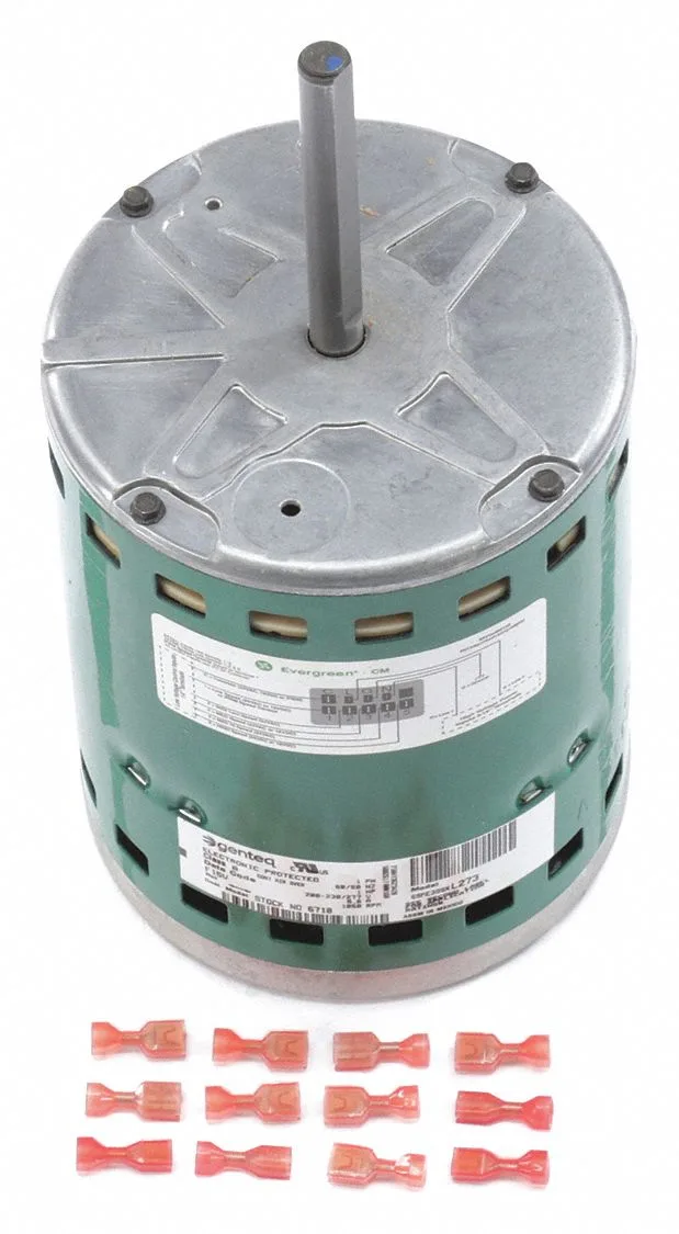 GENTEQ Direct Drive Blower Motor: 5 Speed, Open Air-Over, Face Mount, 1 HP, 1,075 Nameplate RPM GENTEQ Direct Drive Blower Motor: 5 Speed, Open Air-Over, Face Mount, 1 HP, 1,075 Nameplate RPM