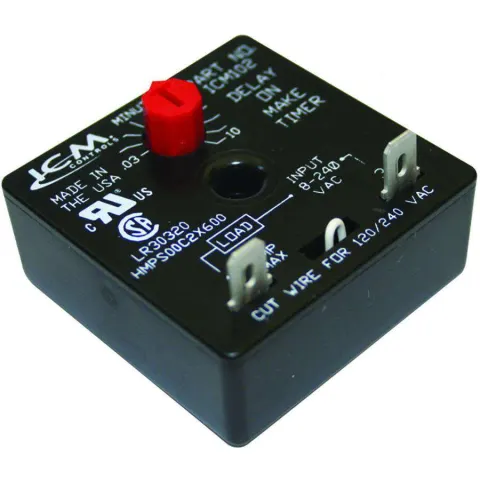 ICM Controls ICM102 Delay on Make Timer, 0.03-10 Min, 18-240 VAC