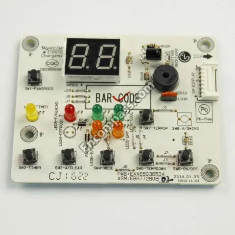 LG Air Conditioner Display PCB - EBR77280802