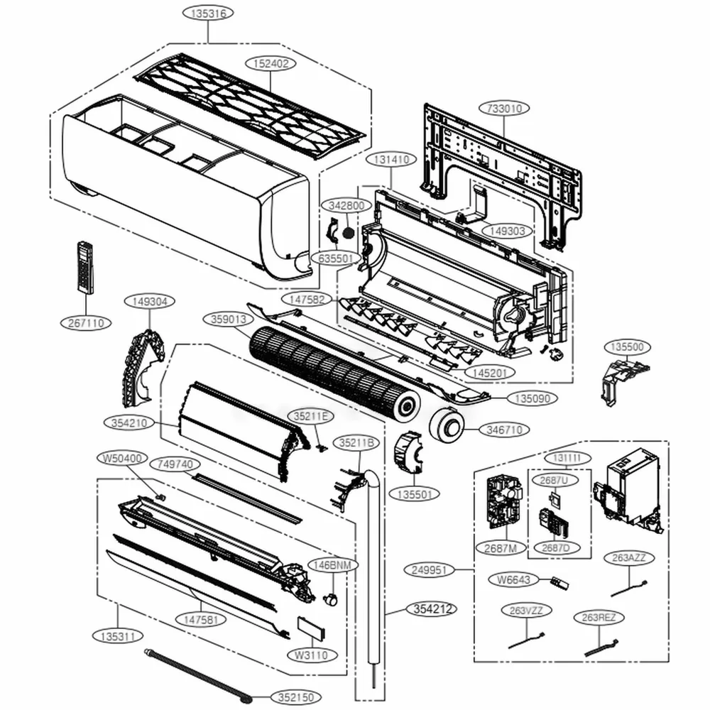 اللوحة الرئيسية PCB من LG موديل EBR83651313 اللوحة الرئيسية PCB من LG موديل EBR83651313