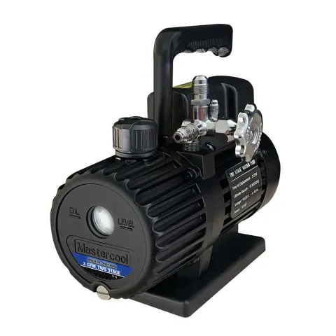 Mastercool 90063-2V-220-BL Black Series 2-Stage Vacuum Pump, 3 CFM, 220V