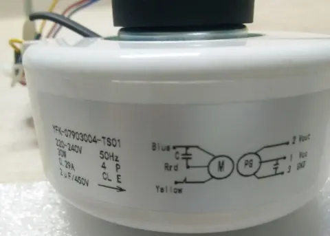 Mini Indoor Resin Packed AC Fan Motor 2 Pole 60 Hz – image 3