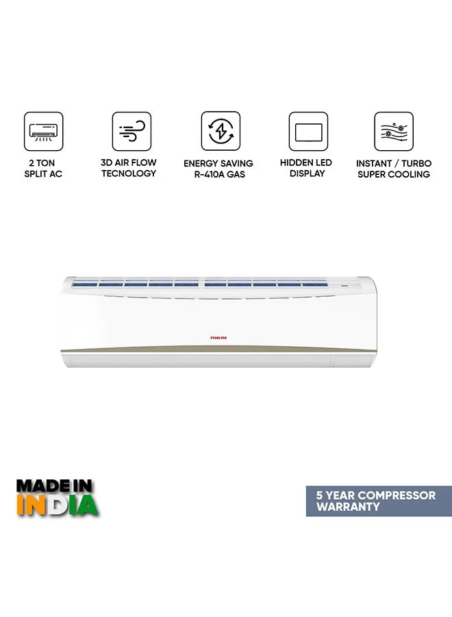 NIKAI 2 Ton Piston Split AC, Energy Saving Air Conditioner, Efficient Cooling With T3 Tropical Piston Compressor, 24000 BTU,… NIKAI 2 Ton Piston Split AC, Energy Saving Air Conditioner, Efficient Cooling With T3 Tropical Piston Compressor, 24000 BTU,…