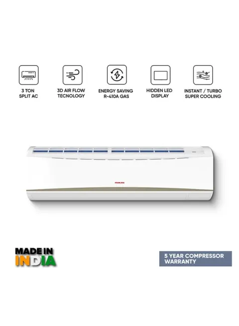 NIKAI 3 Ton Piston Split AC, Energy Saving Air Conditioner, Efficient Cooling With T3 Tropical Piston Compressor, 36000 BTU,…