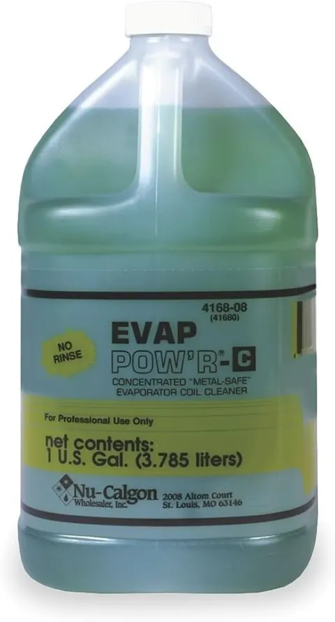 Nu-Calgon 4168-08 Evap Pow'r No Rinse Coil Cleaner, 1 Gallon