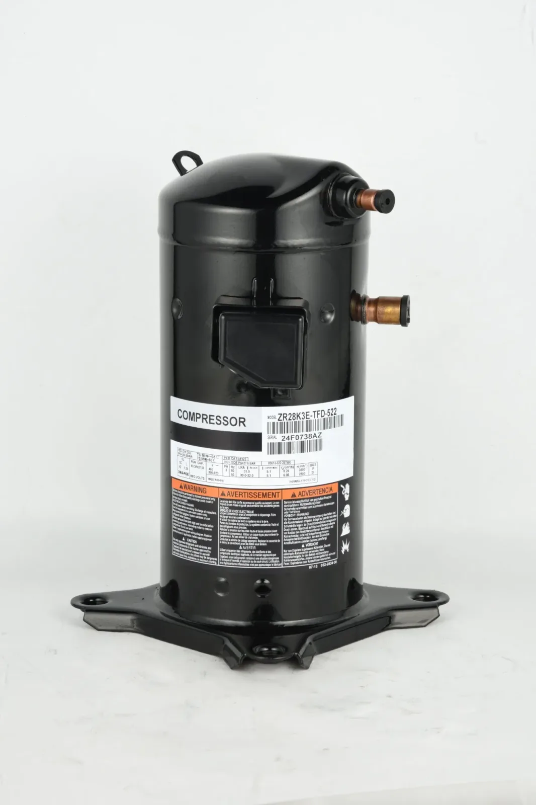 ضاغط سكرول Copeland ZR160KCE-TFD-522، R22 ضاغط سكرول Copeland ZR160KCE-TFD-522، R22