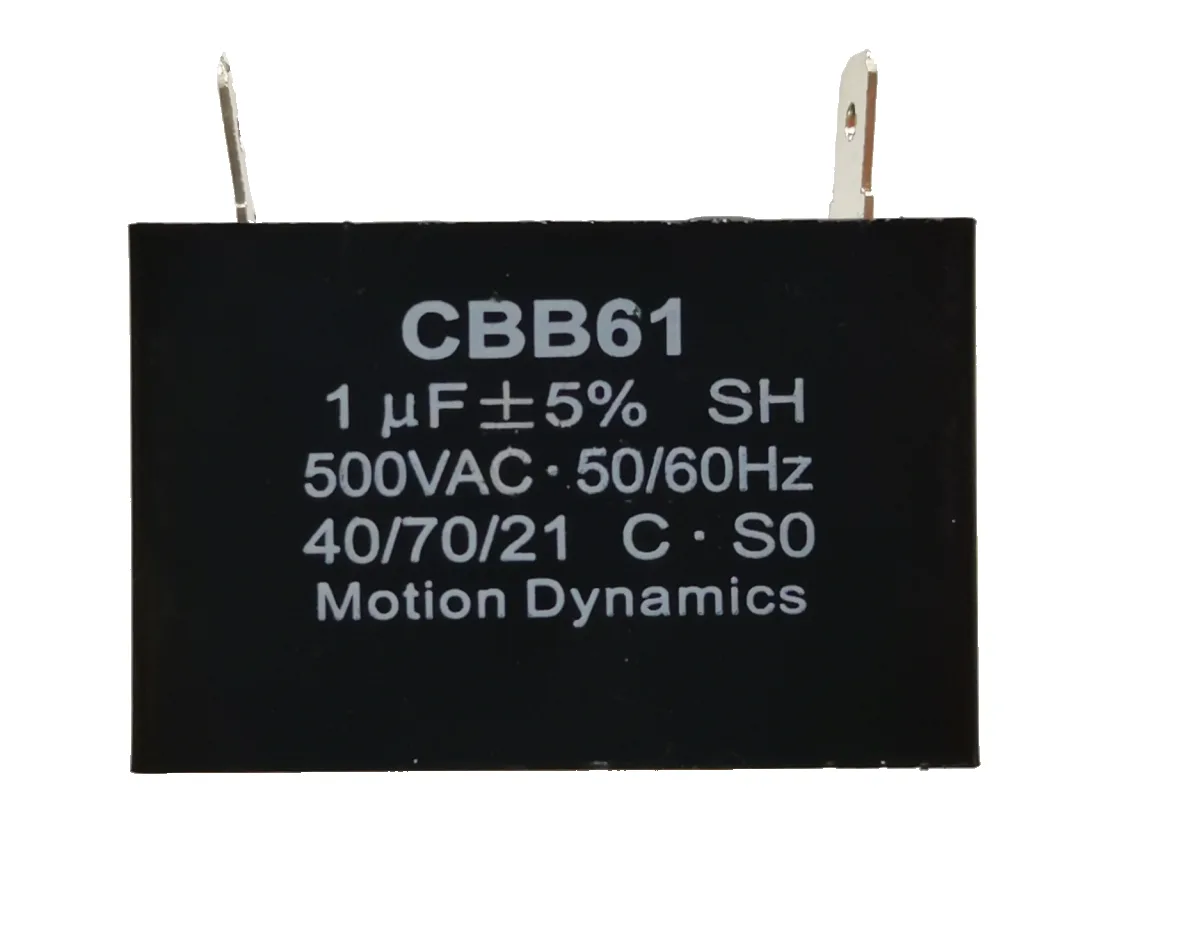 CBB61 Start/Run Capacitor 1 µF 500 V AC Terminal Type CBB61 Start/Run Capacitor 1 µF 500 V AC Terminal Type
