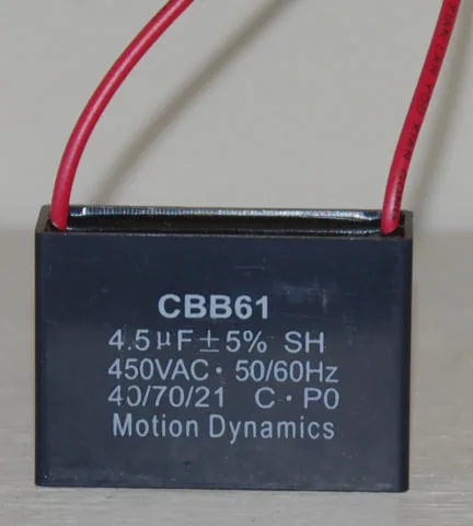 CBB61 Start/Run Capacitor 4.5 µF 500 V AC
