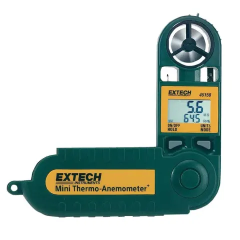 Mini Thermo-Anemometer With Humidity, 1.1-20m/s
