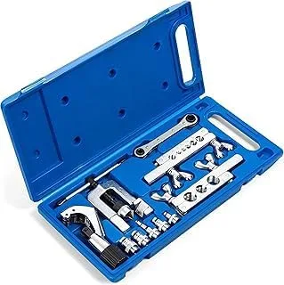 Single Flaring Tool & Swaging Tool Kit for HVAC, Tubing, Copper Pipe Flaring with Tubing Cutter and Ratchet Wrench, 45 Degre… Single Flaring Tool & Swaging Tool Kit for HVAC, Tubing, Copper Pipe Flaring with Tubing Cutter and Ratchet Wrench, 45 Degre…