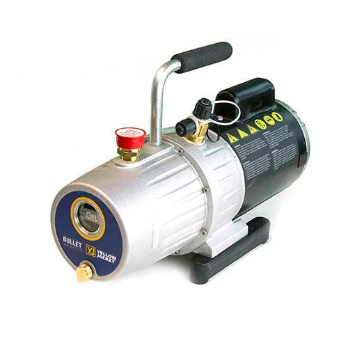 Yellow Jacket 93615 BULLET 1/2 hp Two-Stage Rotary Vane Vacuum Pump, 142/120 L/M, 115/230V 50-60 Hz, EU/UK Plug Yellow Jacket 93615 BULLET 1/2 hp Two-Stage Rotary Vane Vacuum Pump, 142/120 L/M, 115/230V 50-60 Hz, EU/UK Plug