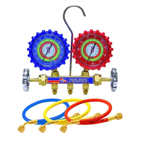 UNIWELD Manifold Gauge Set for R134a R12 R22 Gases