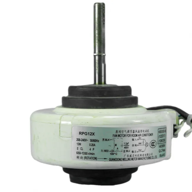 محرك نفخ الوحدة الداخلية لمكيف سبليت Whirlpool RPG12X، سعة 1 طن، 12 واط محرك نفخ الوحدة الداخلية لمكيف سبليت Whirlpool RPG12X، سعة 1 طن، 12 واط
