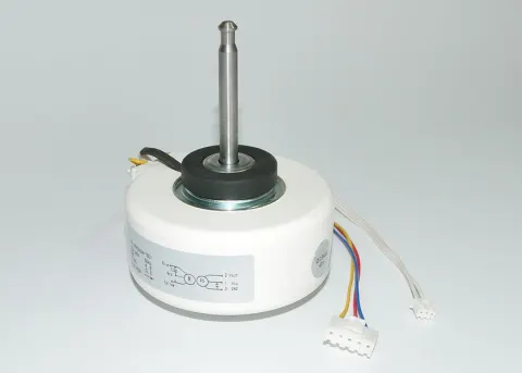 White Low Noise PG Resin Packing Motor 4 Pole 2μF 450V UL Certificates