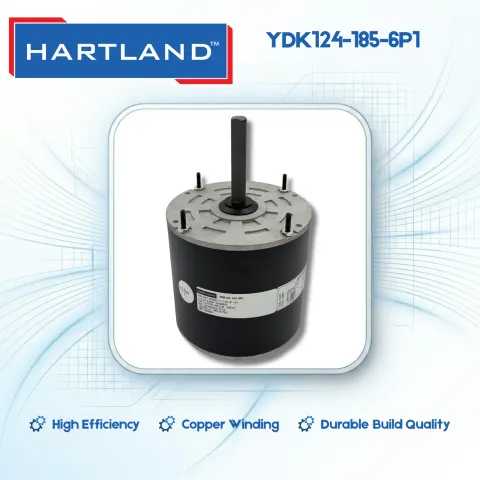 محرك HVAC Hartland YDK124-185-6P1