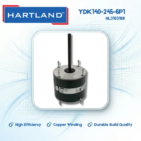 محرك HVAC Hartland YDK140-245-6P1